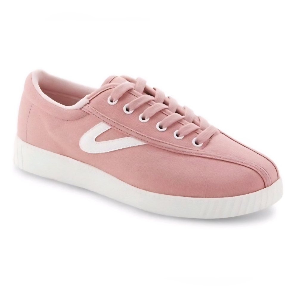 Tretorn Nylite Plus Canvas Sneaker Tennis Shoes‎ Pink and White 8.5 M